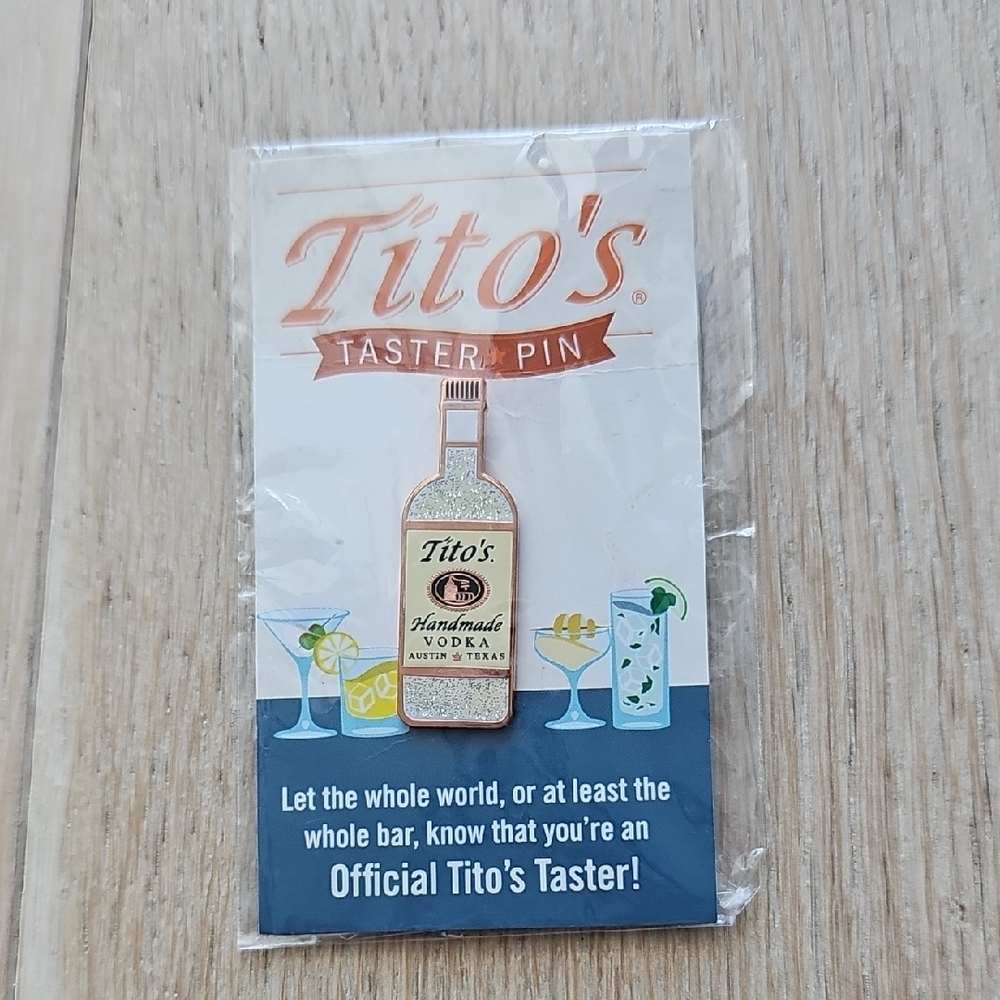 NWOT Tito's Handmade Vodka Taster Pin